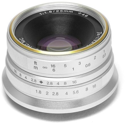 7Artisans 25mm f/1.8 (Micro 4/3) (ezüst)