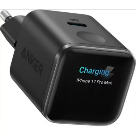 Anker Nano 45W 1C Smart Display hálózati töltő (fekete)