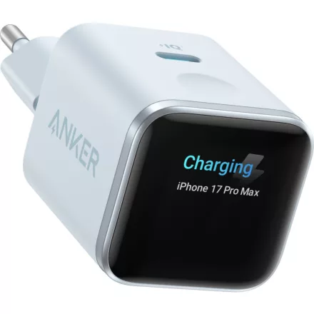 Anker Nano 45W 1C Smart Display hálózati töltő (kék)