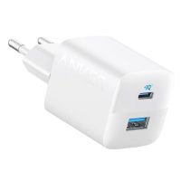   Anker hálózati töltő, 323, 33w, usb-c, usb-a, eu, (fehér)