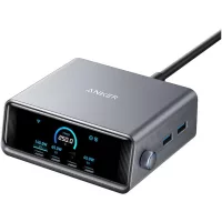   Anker Prime asztali töltő  250W 5A 2 x USB-A + 4 x USB-C (ezüst-fekete)