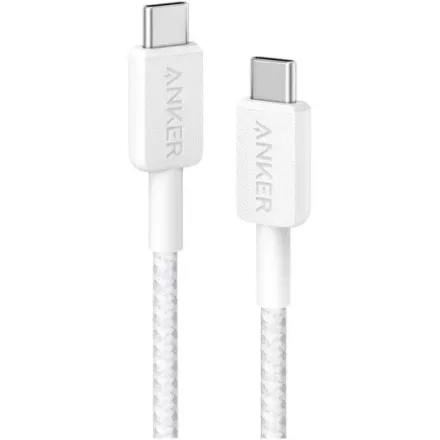 Anker 322 USB-C - USB-C töltő- és adatkábel 0.9m (fehér)