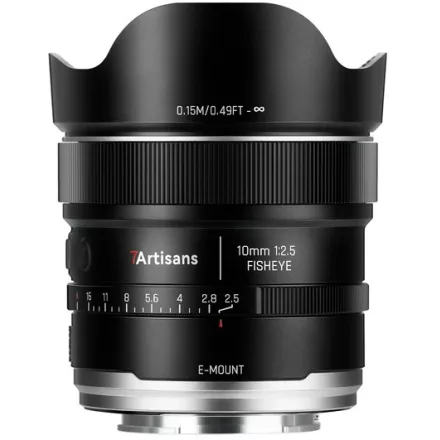 7Artisans AF 10mm f/2.5 MAX full frame Fisheye objektív (Sony E)