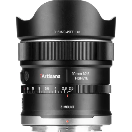 7Artisans AF 10mm f/2.5 MAX full frame Fisheye objektív (Nikon Z)