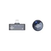   Luucco AirWave K1 vezeték nélküli csíptetős lavalier mikrofon Apple Lightning csatlakozóval, mágneses rögzítővel