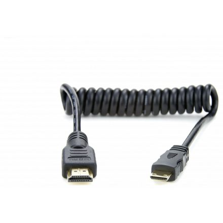 Atomos Mini HDMI - Full HDMI spirálkábel 30cm (ATOMCAB008)