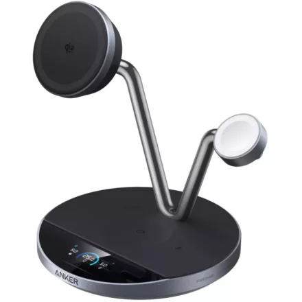 Anker Prime 3in1 MagGo AirCool vezeték nélküli töltőállomás (fekete)