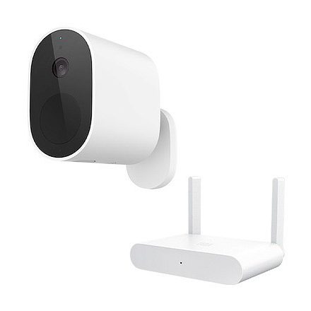 Xiaomi Mi Wireless Outdoor Security Camera 1080p (szett változat), kültéri biztonsági kamera beltéri vevővel (fehér)