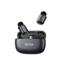   Boya Mini Ultrakompakt vezeték nélküli mikrofon (Lightning, 1 vevő + 2 adó, töltőtok) fekete