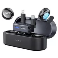   Boya BOYALINK V3-01 2.4GHz Univerzális vezeték nélküli mikrofon szett (1+2) lightning, USB-C, 3.5mm TRS