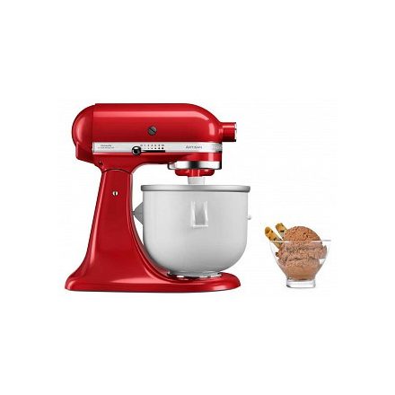 KitchenAid Artisan 4,8L 5KSM125 robotgép és fagylaltkészítő adapter szett (piros)