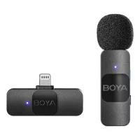   Boya V Series vezeték nélküli mikrofon Lightning csatlakozóval (1 adó + 1 vevő)