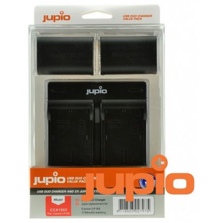 Jupio Canon LP-E6 & USB Dual Charger Kit