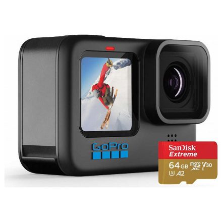 GoPro HERO10 Black + SanDisk Extreme microSDXC 64GB (CHDHX-101-CN-CARD)