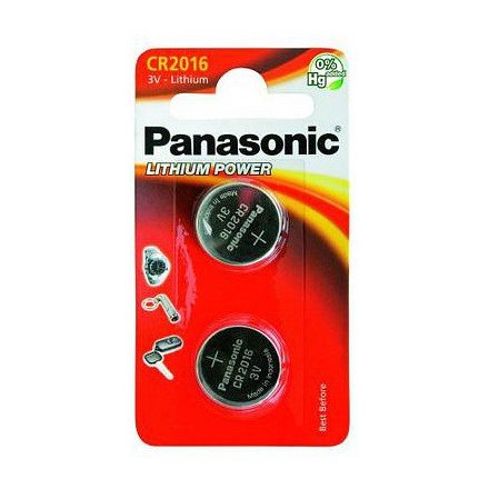 Panasonic CR2016L/2BP lítium gombelem (2 db / bliszter) (CR2016L-2BP-PAN)