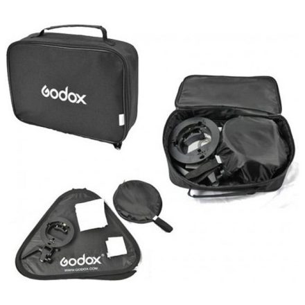 Godox S-típusú 60x60cm-es Softbox és rendszervaku tartó stúdióernyő bowens bajonett csatlakozási ponttal méhsejtráccsal+ táska(SFGV6060) (D103042)