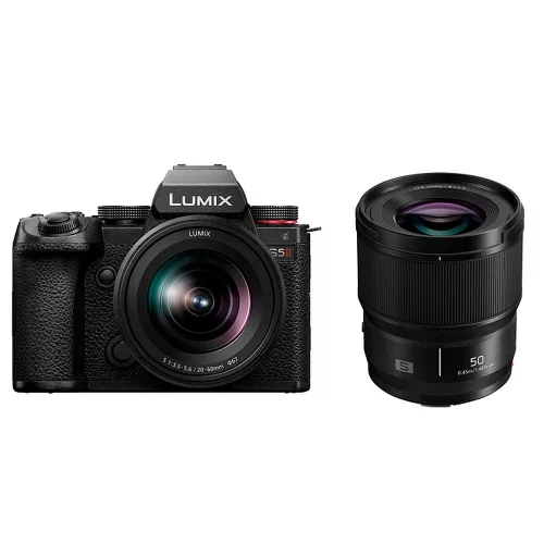   Panasonic Lumix S5 II MILC fényképezőgép kit (20-60mm f/3.5-5.6 + S 50mm f/1.8)