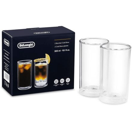 DeLonghi DLSC325 300ml Cold Brew üveg pohár 2db-os