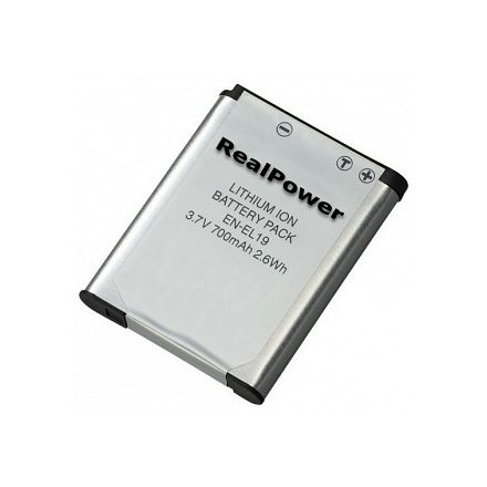 Realpower EN-EL19 akkumulátor (Nikon S6800, S7000)