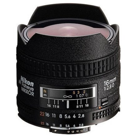 Nikon AF 16mm f/2.8D Fisheye (használt)