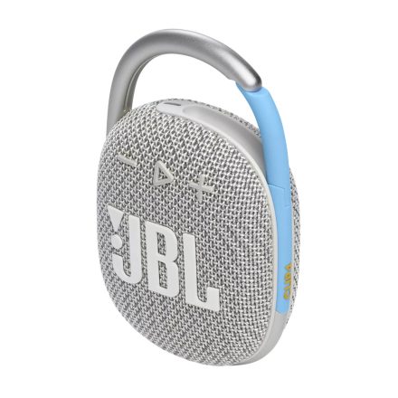JBL Clip 4 Eco hordozható Bluetooth hangszóró (fehér)