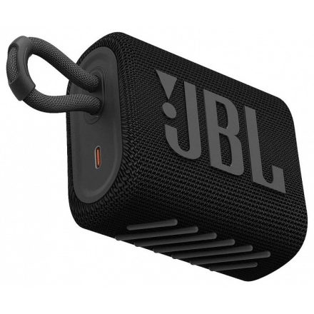 JBL GO3 Bluetooth hangszóró (fekete) (JBLGO3BLK)