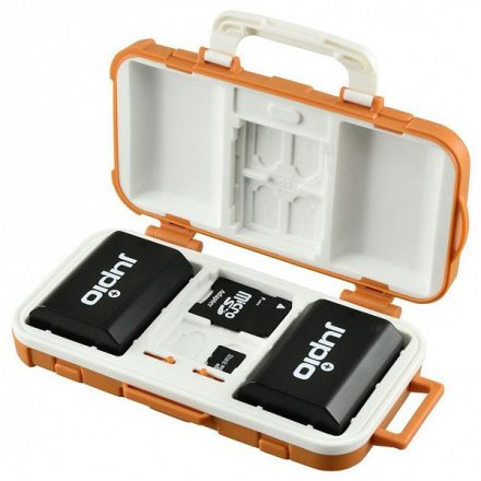 Jupio JBM0010 akkumulátor és memóriakártya tartó (SD, microSD, CF)