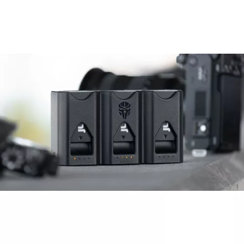   Jupio Pr1me Gear 3in1 Tri-Charger gyorstöltő Canon LP-E6 akkumulátorokhoz