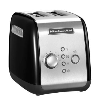   KitchenAid 2 szeletes motorizált kenyérpirító (onyx fekete) (5KMT221EOB)