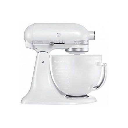 KitchenAid Artisan robotgép üvegtállal 4,8L (gyöngyház fehér) (5KSM156EFP)