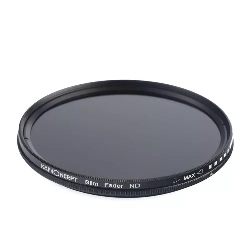   K&F Concept Slim vario ND 2-400 változtatható szürkeszűrő (37mm)