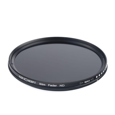 K&F Concept Slim vario ND 2-400 változtatható szürkeszűrő (52mm)