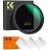 K&F Concept NANO-X, VARIO ND 2-32 szűrő, W/O Black cross, vízlep., karcálló, +3db törlőkendő (40,5mm)