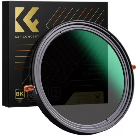 K&F Concept NANO-X CPL+VARIO ND2-32 szűrő HD, vízlepergető, karcálló (58mm)