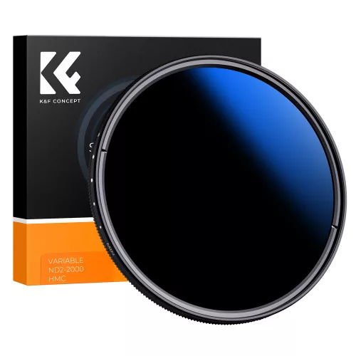   K&F Concept C Series Ultra-thin, VARIO ND 2-2000 változtatható szürkeszűrő (82mm)