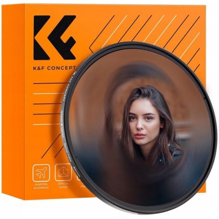 K&F Concept Nano-B Series Halo Swirl, spirál hatás effekt szűrő, 82mm