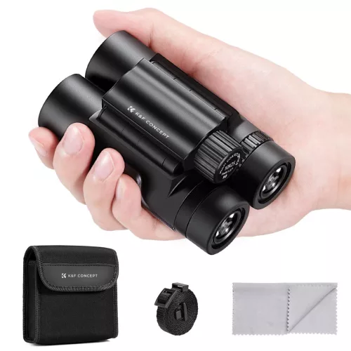   K&F Concept 10x25 HD távcső, BAK4, IP65 vízálló (fekete)