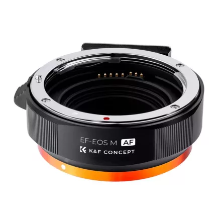 K&F Concept Canon EF/EF-S bajonett adapter Canon EOS M vázakra Autofocus támogatással, arca swiss