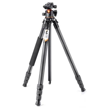 K&F Concept A254C4+BH-35L karbon állvány + monopod (fekete-narancs)