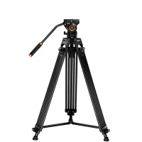   K&F Concept VA18 videóállvány, VH081 video-fluid Fej, 184cm magasság, 8kg teherbírás