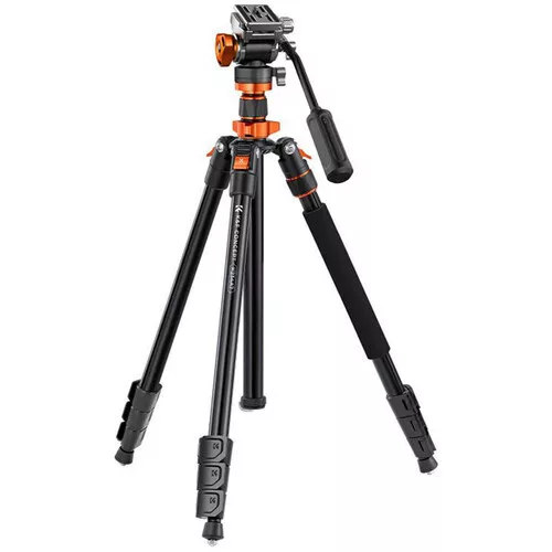   K&F Concept K234A7 állvány + FH-03 fluid videó állvány fej