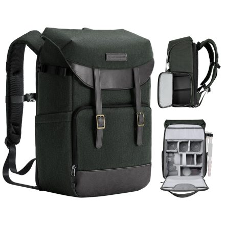 K&F Concept Beta Backpack Urban Wander 20L fotós hátizsák (sötétzöld)