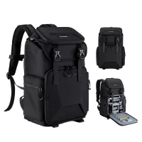   K&F Concept 13.098V2 professzionális kamera hátizsák, laptop zsebbel (15.6") (fekete)