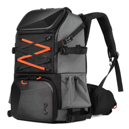  K&F Concept Beta Backpack 32 literes, fotós hátizsák, vízálló (fekete-narancs)