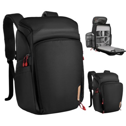 K&F Concept Alpha Air fotós hátizsák 25L (fekete piros)
