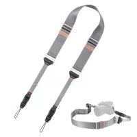   K&F Concept lapos nyakpánt gyorskioldó csattal, 4,5cm x 100-145cm (szürke)