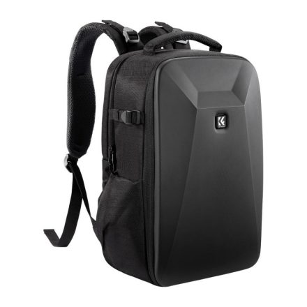 K&F Concept hardshell professzionális kamera hátizsák, 22L, 15.6 laptop zseb, (fekete)
