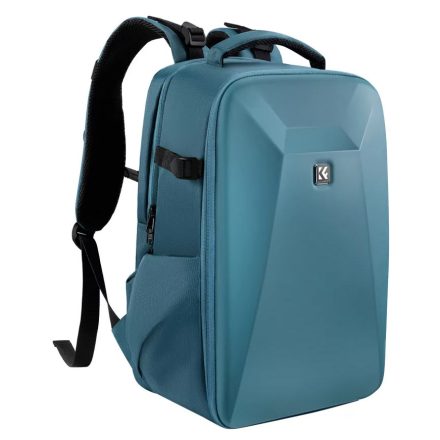 K&F Concept hardshell professzionális kamera hátizsák, 22L, 15.6 laptop zseb, (kék)
