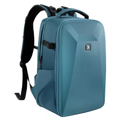   K&F Concept hardshell professzionális kamera hátizsák, 22L, 15.6 laptop zseb, (kék)