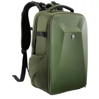   K&F Concept hardshell professzionális kamera hátizsák, 22L, 15.6 laptop zseb, (zöld)